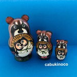 たんたんたぬきマトリョーシカ🅰️ 3個組