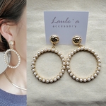 ✳︎Laule'a✳︎大ぶり　パール　リング　ピアス