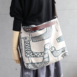 3WAYバッグ（mingling・ベージュ）ハンドメイド・ミナペルホネン生地使用