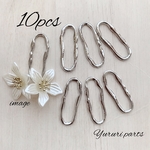 【♡×200】シルバー*オーバル フレームパーツ