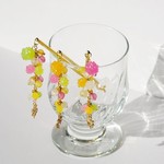 金平糖と金魚のかんざし（ゴールド）