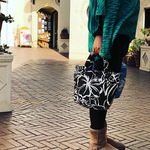 BAKETU BAG　ラウンド底とぷっくり持ちてがかわいいハワイ生地のバック