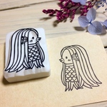 ＊ほっこり可愛い＊アマビエの消しゴムはんこ(再販)