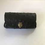ミニ財布　黒イチゴ　ポリエステル合成