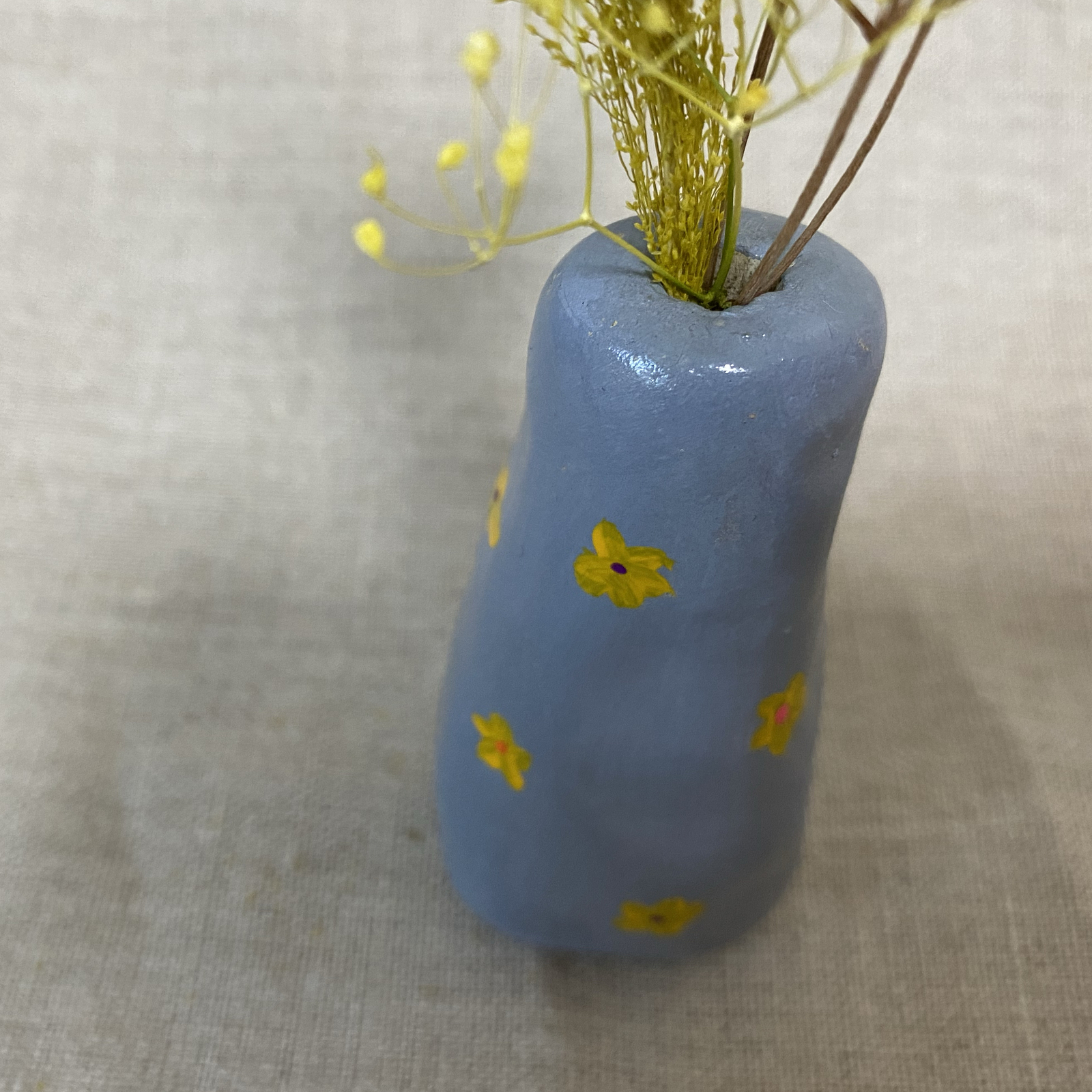 陶器 一輪挿し 花挿し 花瓶 カラフル ドライフラワー用 no.11 - o/t
