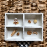 boulangerieキャバリアの壁掛け4マス○ブレン&ルビー、白×チーク