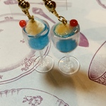 青春クリームソーダ(ブルー)イヤリング