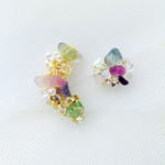 光と水のイヤーカフとピアス