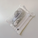 pouch-F/W 《【white】》ファスナーがカラフルなミニポーチ