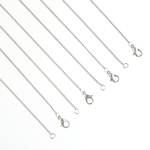 ネックレス　チェーン　パーツ　シルバー　45cm　細め　12本　カニカン　丸カン　セット　アクセサリー　金具　ハンドメイド　手芸 AP2648