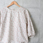 【10/31・11/1限定♡SALE】リバティ＊ふんわり袖ブラウス （９号)