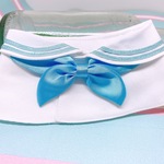 うさぎ♡私立GL学園セーラー服♡白襟・水色ライン（水色リボン）