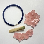 【yukari様専用】本物のお花のアクセサリー🌷ピンクのあじさいのヘアゴム・ヘアクリップのセット🌷