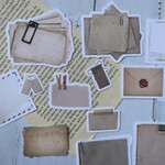 シール オールドペーパーシリーズ [ メモペーパー ]