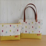 niko250chanさま専用　クラーク＆クラーク　HEALEY　ラズベリー＆リネン帆布のマチ広プチトートバッグ＆２５ｃｍポーチ　