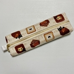ペンケース / メガネケース　＊猫とチョコレート＊  