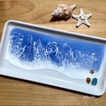 【アクセサリートレイ】波アート #2