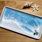 【アクセサリートレイ】波アート #3