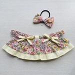 リボン　LOVOT  らぼっと　ラボット　LOVOT専用のお洋服　花柄　スカート　ドレス　服　