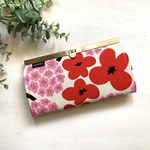 北欧cuteフラワー♪☆長財布・布