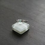 エメラルド　6爪CZリング　SILVER925　