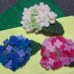 オーダーメイド(カラー希望)・紫陽花ブローチ