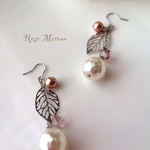 【再販】シルバーリーフのピアス