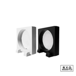 プラフィルムディスプレイ 90×90ｍｍ　丸窓　スタンド付き