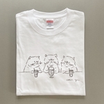 「憧れのクリームソーダ」手描きデザインTシャツ　カラー/ホワイト（5.6oz）