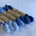 草木染め5色セット　20/4　藍染め