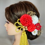 成人式.結婚式、和装髪飾り、振袖、つまみ細工、卒業式、髪飾り