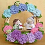 梅雨の晴れ間の梅仕事♪2wayリース