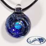 【Yasuda Glass】 ガラスの小宇宙　クリスタルオパール ペンダント　No.CM1247B