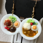 ミニチュア ランチプレート ピアス or ストラップ