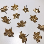 ピアス金具 フラワー ゴールド【４ヶ】