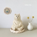 ラタンのトレー　/ m