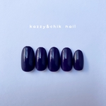 ネイルチップ 〜単色 No.53 Dark PURPLE〜