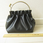 はいからさん　袴・ブーツに合う✿がま口バッグ✿フェイクレザー