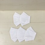 綿素材　船形マスク　ホワイト