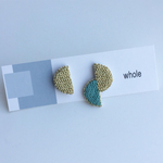 【t様専用】w-han・enピアス（gold×green）