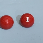 カープ 背番号入り ヴィンテージ カボション ピアス/イヤリング