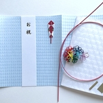 Fée bleue様オーダー品 : 熨斗飾りセット 虹花