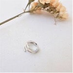 再販＊ silver925 イヤーカフ　シンプル　シルバーカラー　片耳用　2連　3連　〔金属アレルギー対応〕