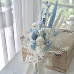 サマーウェディング　something blue「ブルーウェディングブーケ」夏の花嫁さんへ