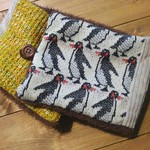 ペンギン柄ネックウォーマー