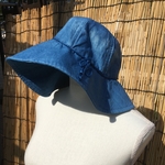 藍染リネンハット《ブルーリメイク》