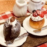 フォンダンショコラとフルーツサバラン❤︎