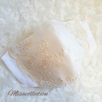 ✳️抗菌・抗ウイルス✳️小顔に魅せるマスク♡美マスク ✳️上品♡エレガント♡豪華刺繍チュールレースマスク 不織布を挟める　　
