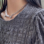 【ハン】select商品 パール シルバー ネックレス