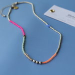 beads necklace (pink mix)